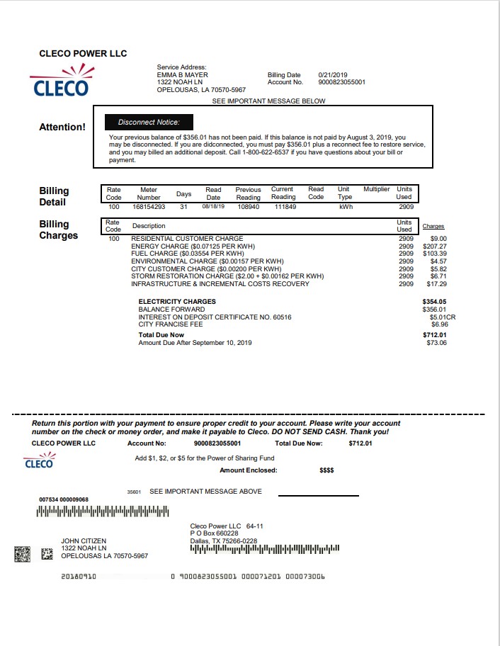  Minol USA business utility bill 